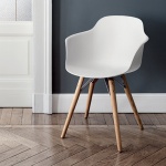 Bontempi Casa Mood Chair Wood Legs With Arms